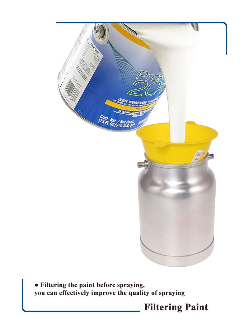 Dynastus 33 oz Siphon Feed Spray Gun - 2.5mm Nozzle for Spraying Oil-Based or Latex Paints, with Filtering and Cleaning Kits - Image 4